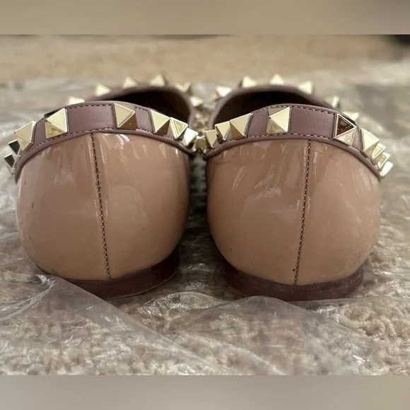 Kaitlyn Pan rockstud flats, poudre color, size 5.5 - Picture 7 of 8